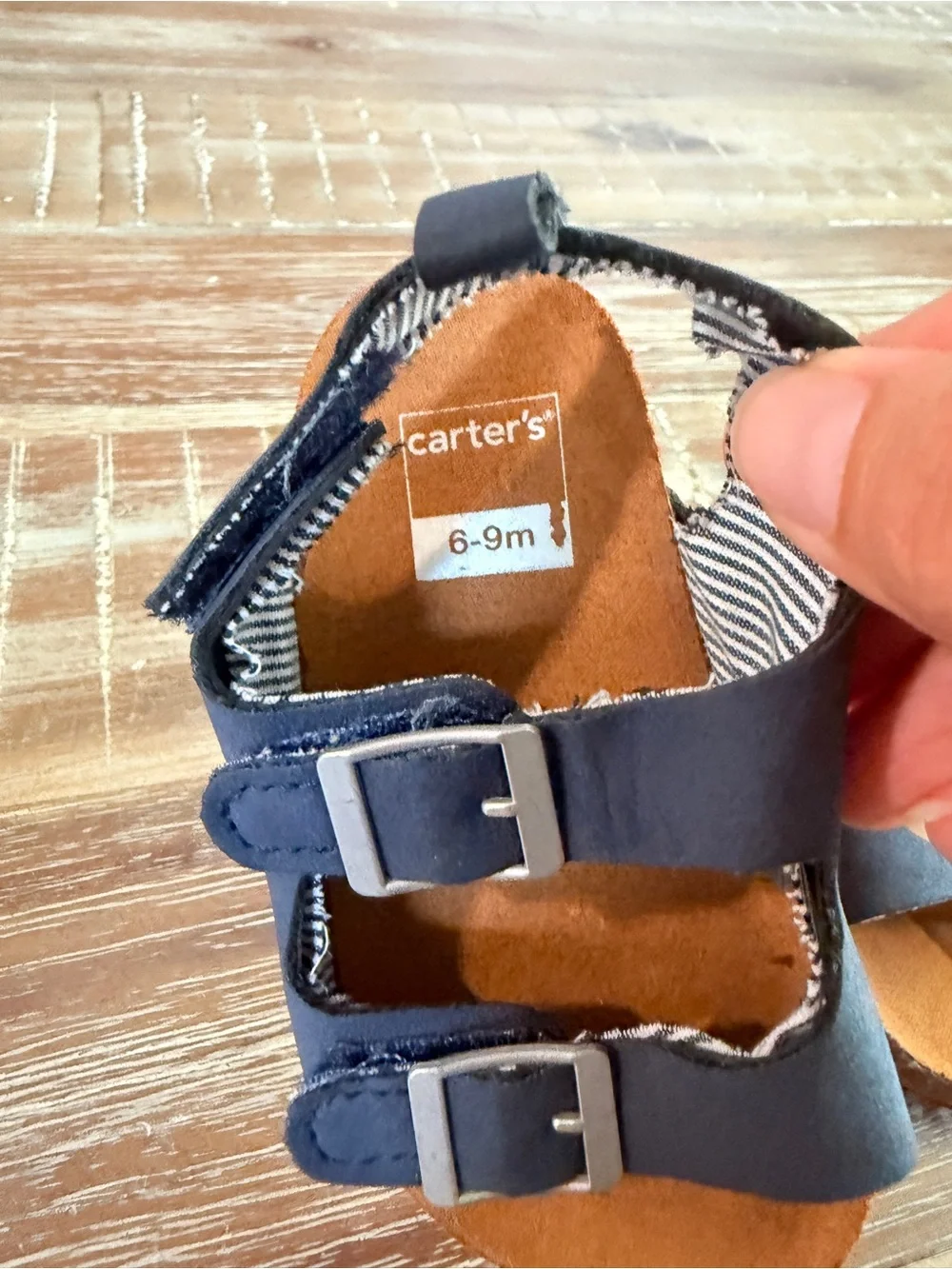 Free with purchase Carters Baby Sandals 6-9m Navy